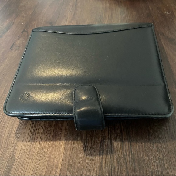 Vintage Franklin Covey Planner Full Grain Nappa Leather Brown